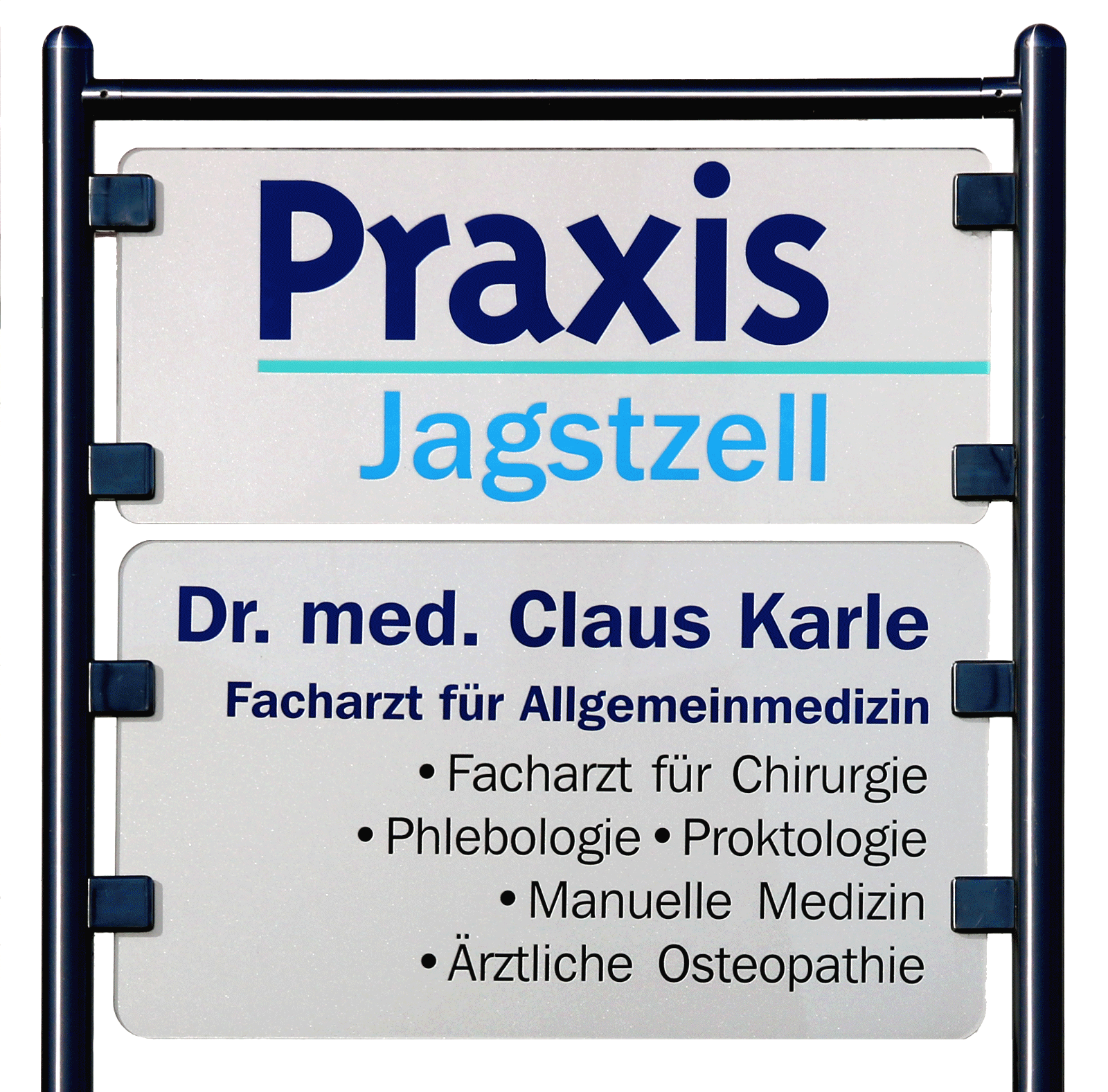 Praxisschild Dr. Karle